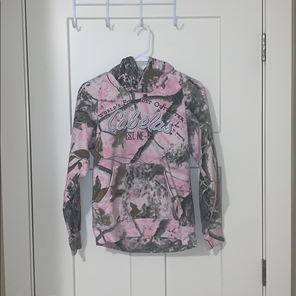Pink cabelas hoodie